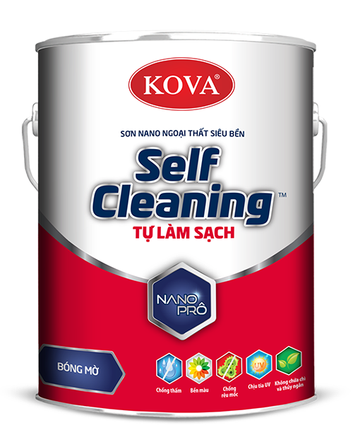 Sơn ngoại thất Tự Làm Sạch siêu cao cấp KOVA NANO SELF-CLEANING