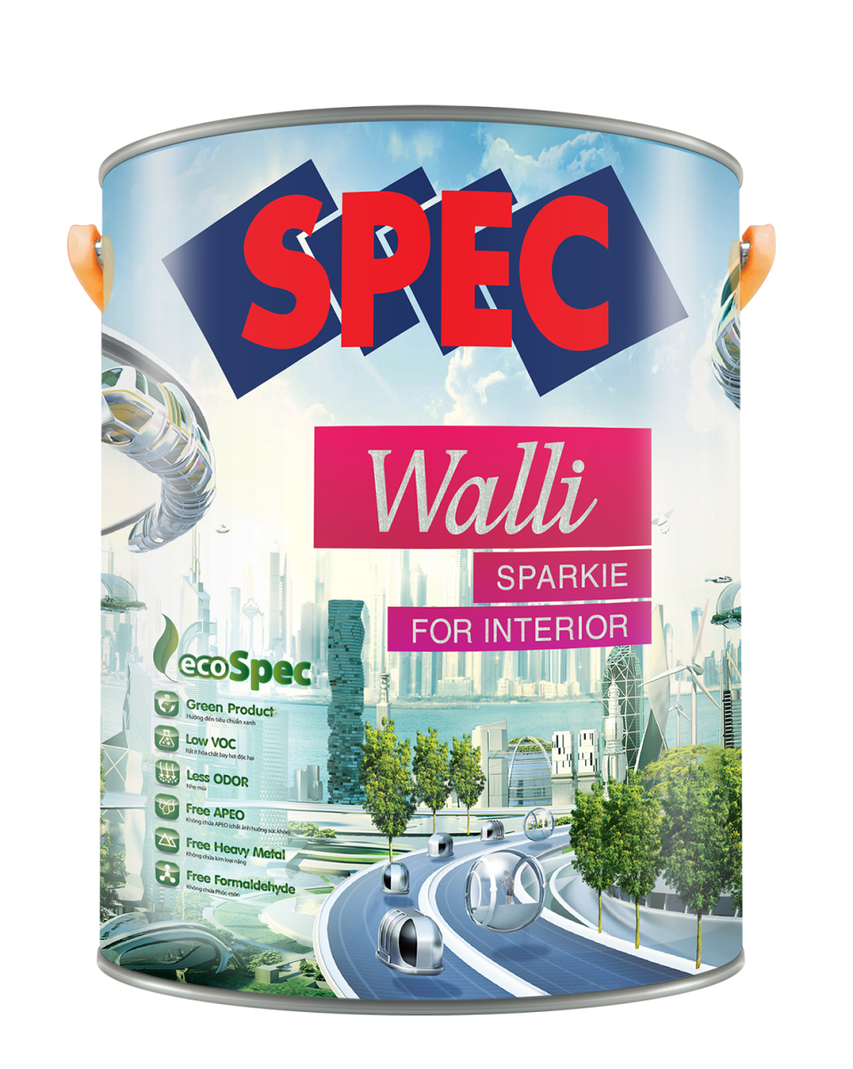 SƠN SPEC WALLI SPARKIE FOR INTERIOR - SƠN NỘI THẤT BÓNG CAO CẤP 
